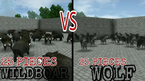 25 WILDBOAR VS 25 WOLF | MINI TOURNAMENT | Mini Block Craft Idea