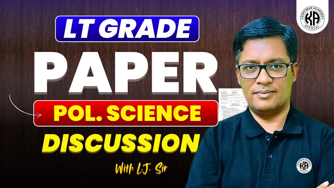 👉Live LT GRADE 2026 PAPER (POLITICAL SCIENCE) DISCUSSION // With L.J. Sir