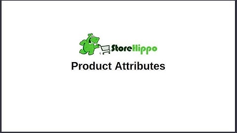 StoreHippo: Product Attributes