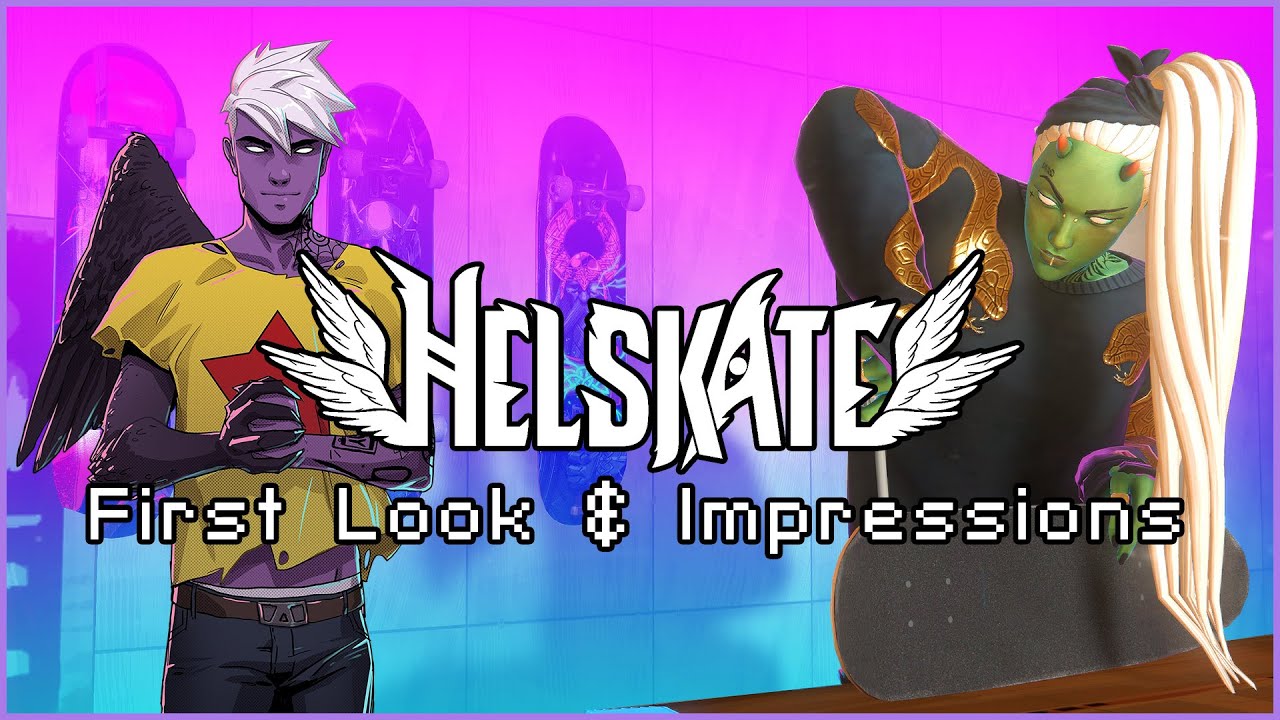 A Brand New Skateboarding Game... With Demons! - Helskate First Look!
