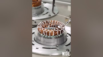 Automatic Induction Motor Manufacturing Stator Coil Winding Lacing Machine #motor #machine