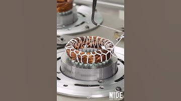 Automatic Induction Motor Manufacturing Stator Coil Winding Lacing Machine #motor #machine