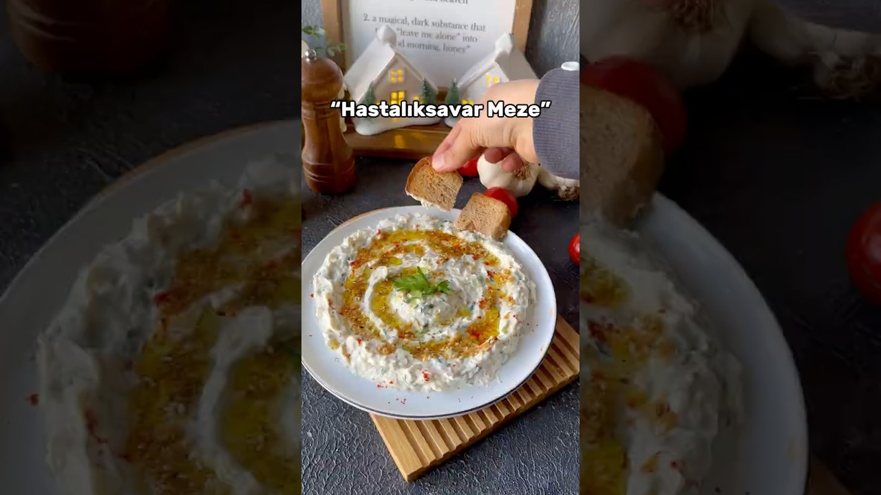 Sağlıklı ve Lezzetli Meze Tarifi | Fırında Sarımsaklı Labneli Susamlı Meze 🌿 Sağlıklı ve Lezzetli Meze Tarifi | Fırında Sarımsaklı Labneli Susamlı Meze 🌿