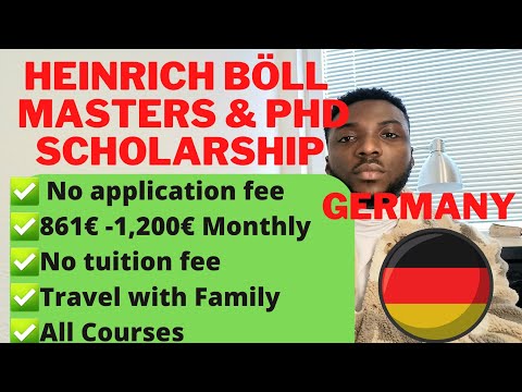 Fully-funded Heinrich Böll Masters & PhD Scholarship in Germany 2022 | All Courses