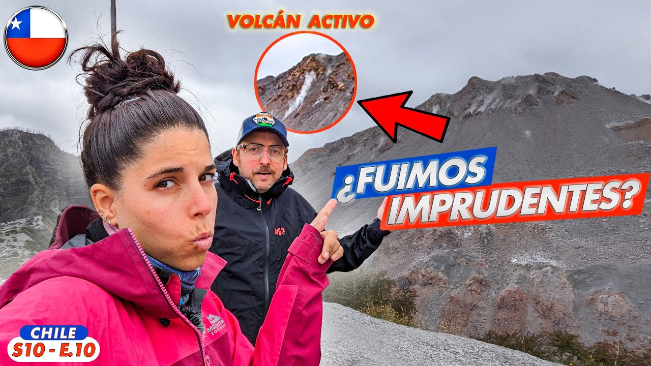 😰Subimos al VOLCÁN  CHAITEN👉 SIGUE ACTIVO Y SE VEN LAS FUMAROLAS EN EL CRATER Carretera Austral 🇨🇱
