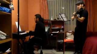 Video thumbnail of "El cóndor pasa, Cover piano y violín"