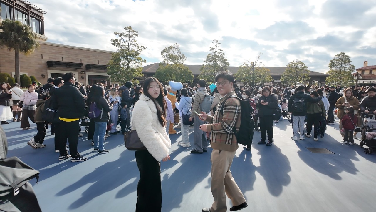 世界 唯一の東京ディズニーシーへ向かった韓国人家族 🇰🇷✈️    세계 유일한 도쿄 디즈니씨로 향한 가족