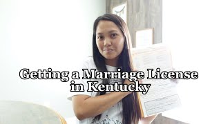 How to get a marriage license in Kentucky as a K1 Visa Holder| Che Caudill