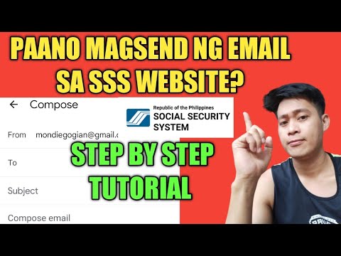 Paano Magsend Ng Email Sa SSS Website Para SA Mga Concerns |  Sirmond TV Tutorial