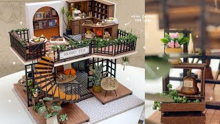 diy miniature kit, forest tea shop