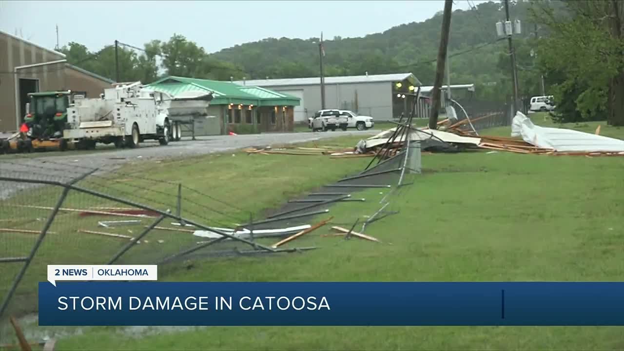 Catoosa area cleaning up after storms leave damage