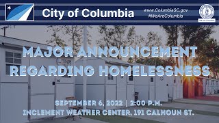 City Makes Major Announcement Regarding Homeless Services