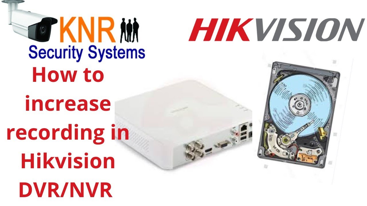 Telugu Hikvision increase DVR or NVR recording backup day without changing the hard disk | recording