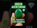 Green Aventurine Crystal: The Stone of Luck, Prosperity &amp; New Beginnings 🍀💎✨