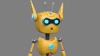 3D Robotic Character ROBO CAT 360 #3d #robot #maya3danimation