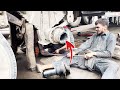 Emergency Repairing Broken Rear Wheel Axle Housing | Restoring Broken Truck Rear Wheel Axle