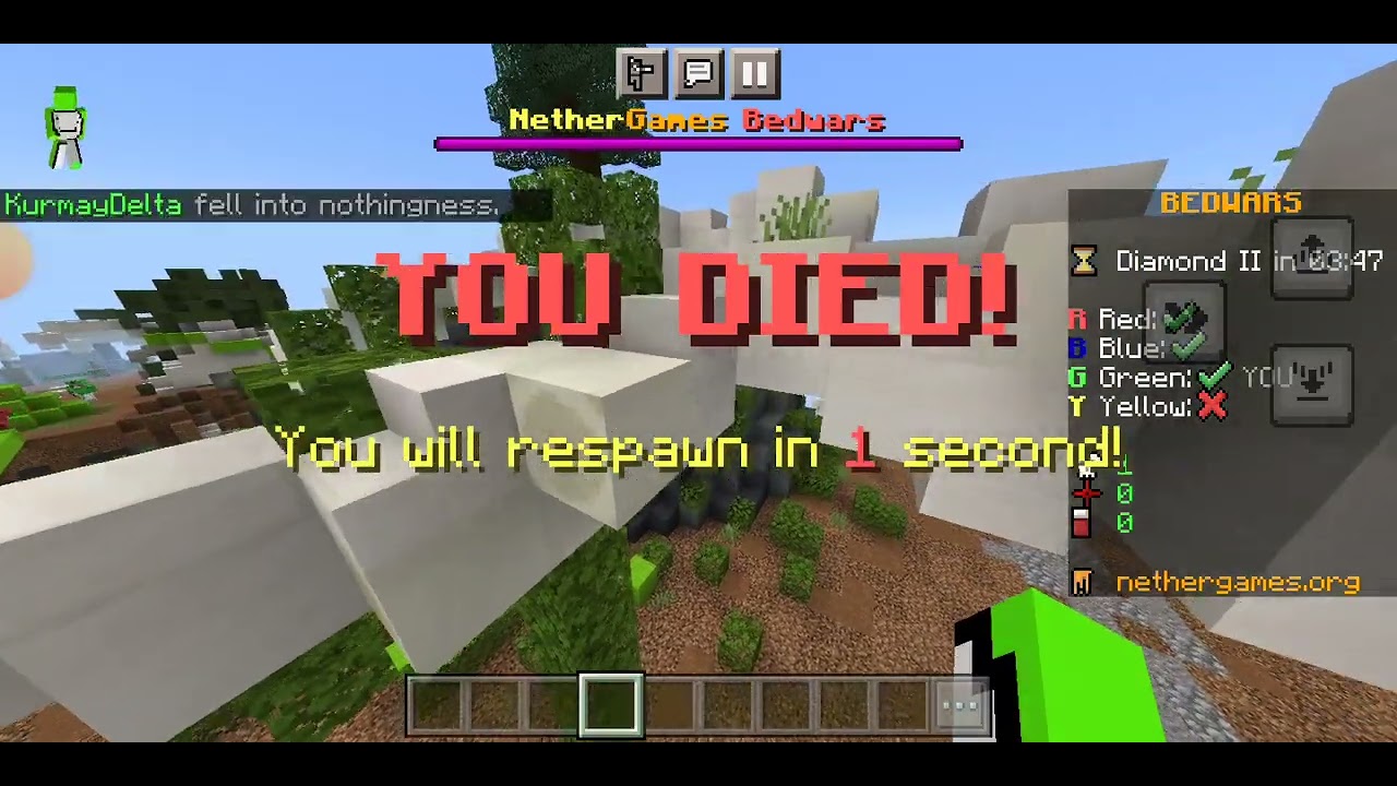 Nether games bedwars oynadım YouTube