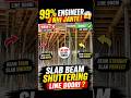 99% Engineers Ignore This! Slab Beam Shuttering Line Doori Mistake 😱 @civiltacticspro