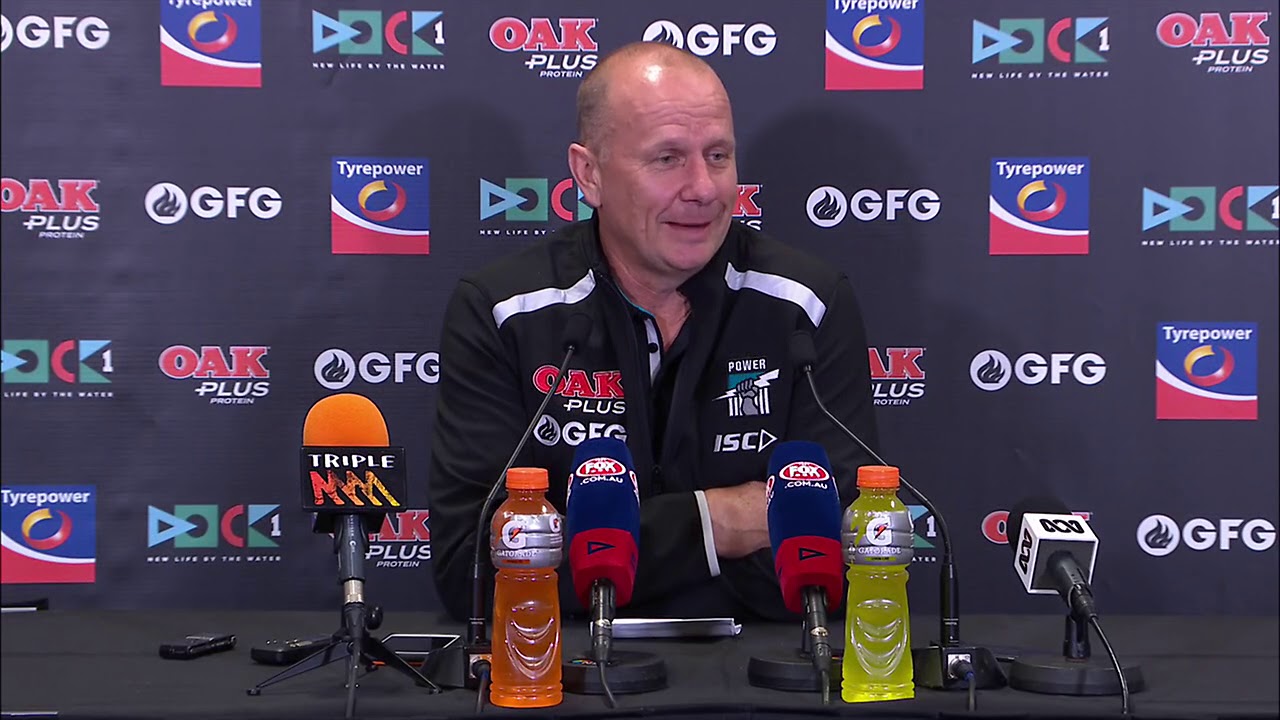 Ken Hinkley post round 2 press conference port power fixture
