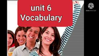 unit 6 Vocabulary