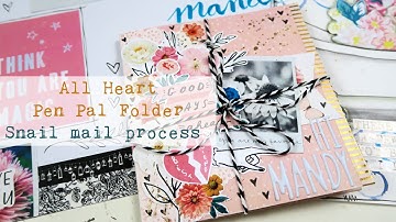 All Heart ~ Pen Pal Folder for Mandy ~ Snail mail process