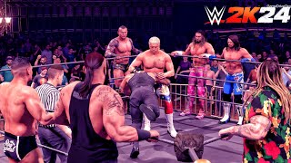 Roman, Braun, Bray & Gunther Vs Cody, Seth, Randy & AJ  Elimination Match | WWE 2k24