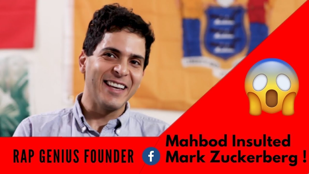 Mahbod Moghadam  (Founder of Rap Genius ) tells Mark Zuckerberg to 'Zuck His Dick"