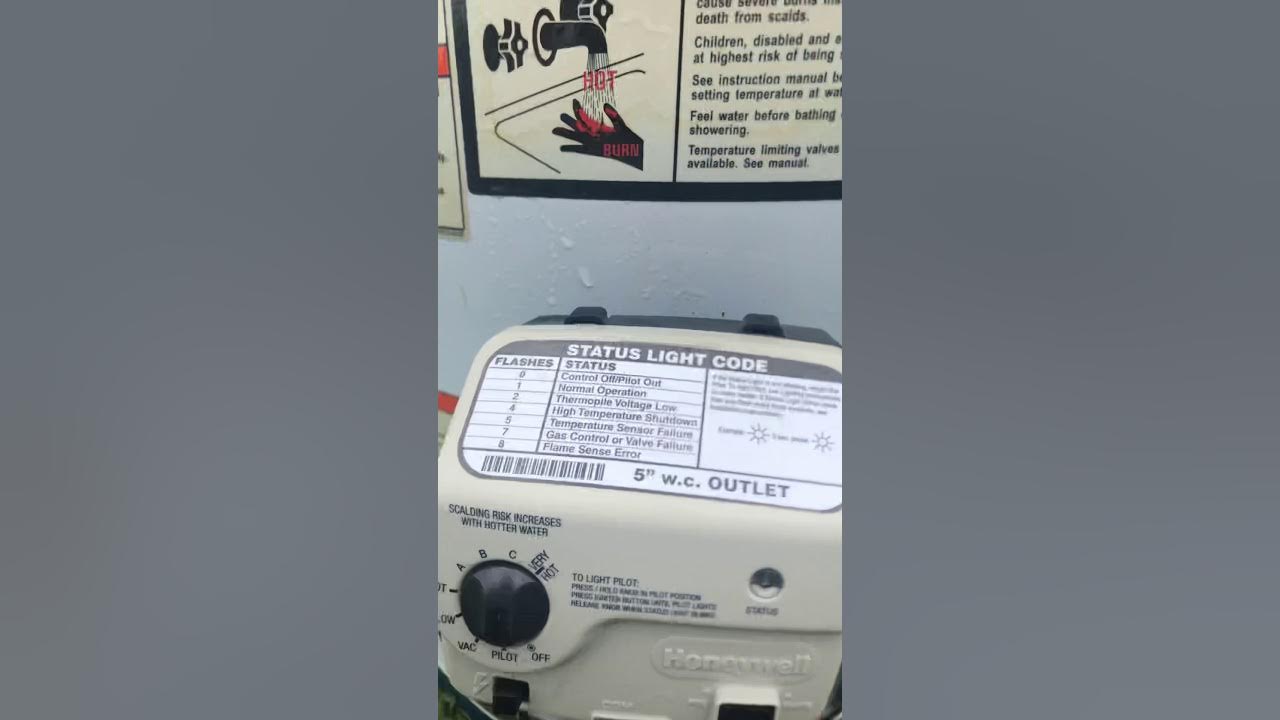 How to fix Honeywell gas valve on water heater gas control YouTube