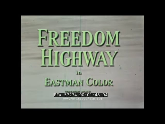 GREYHOUND BUS LINES  FREEDOM HIGHWAY  1950s SCENICRUISER PROMOTIONAL FILM 57274 class=