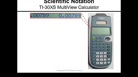 Scientific Notation and the TI 30XS MultiView Calculator