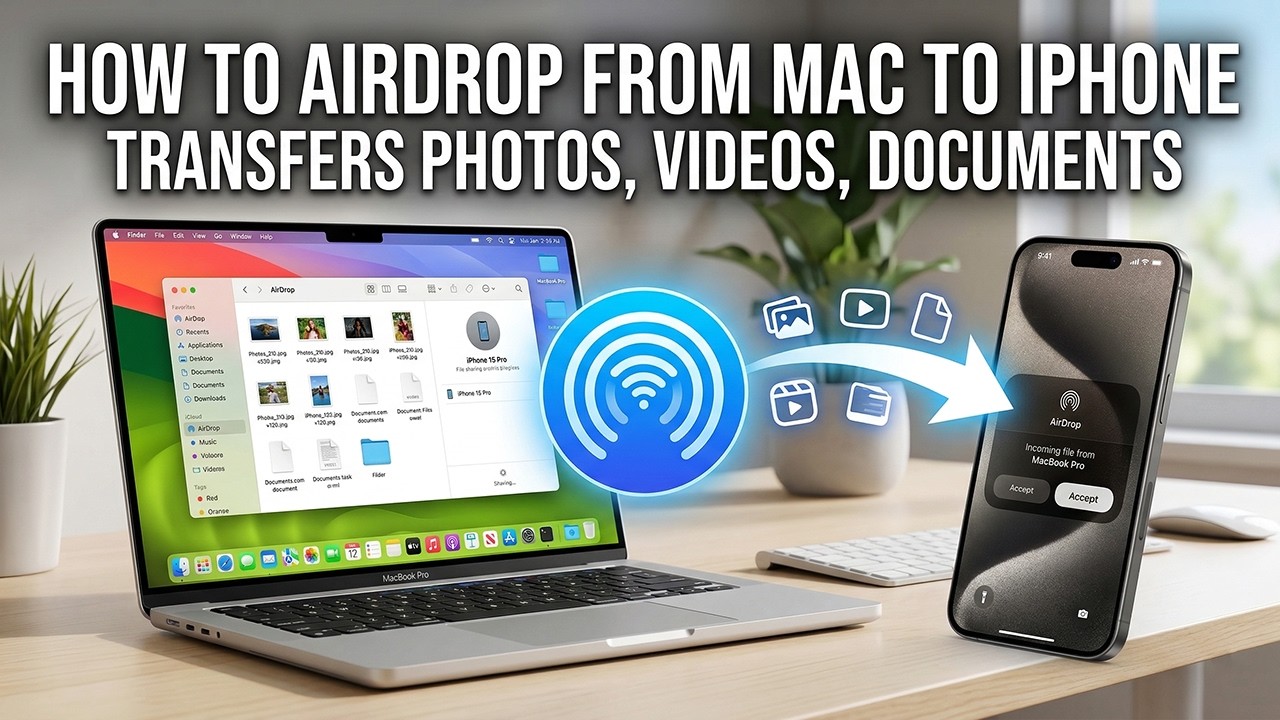 How to AirDrop from Mac to iPhone: Transfer Photos, Videos & Files