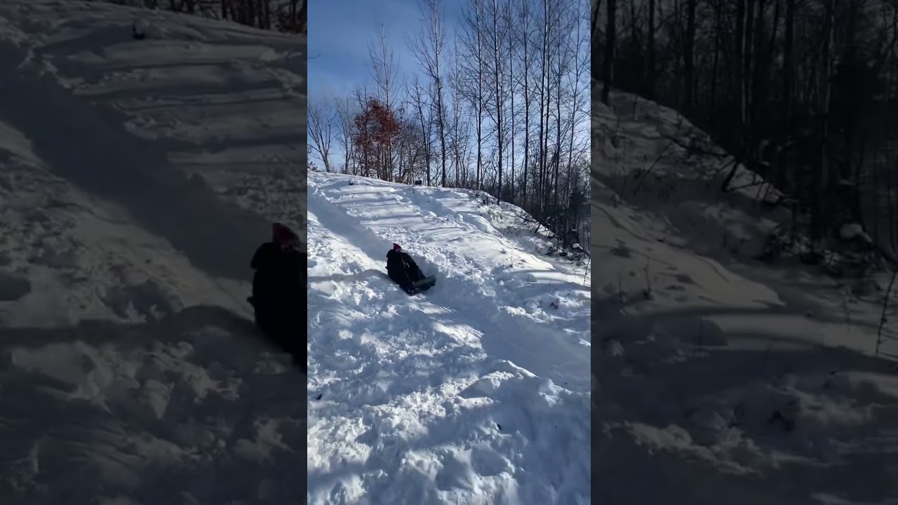 Sledding Down Hell's Hill! ❄️🔥| EPIC Jump & Crash!