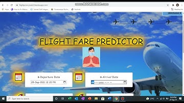 FLIGHT FARE PREDICTION - WEB APPLICATION USING FLASK