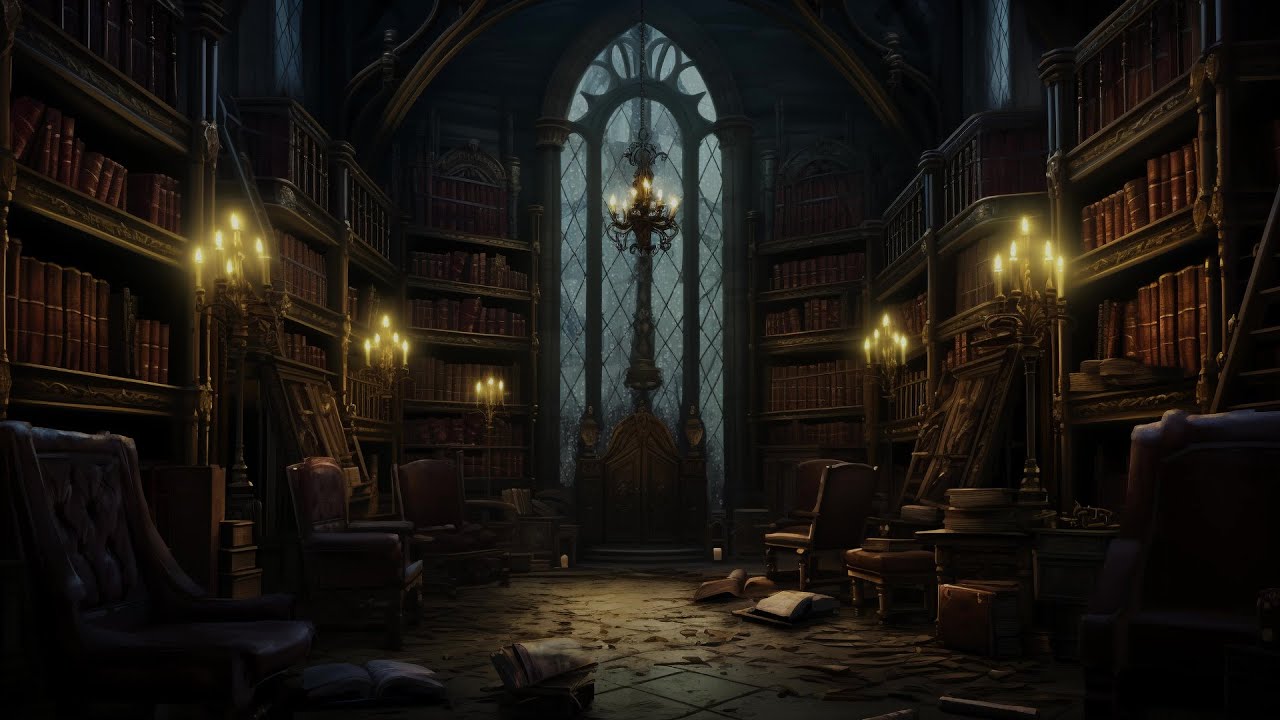 Hogwarts Library Ambience Unwind and Relax in a Cozy Ambience with