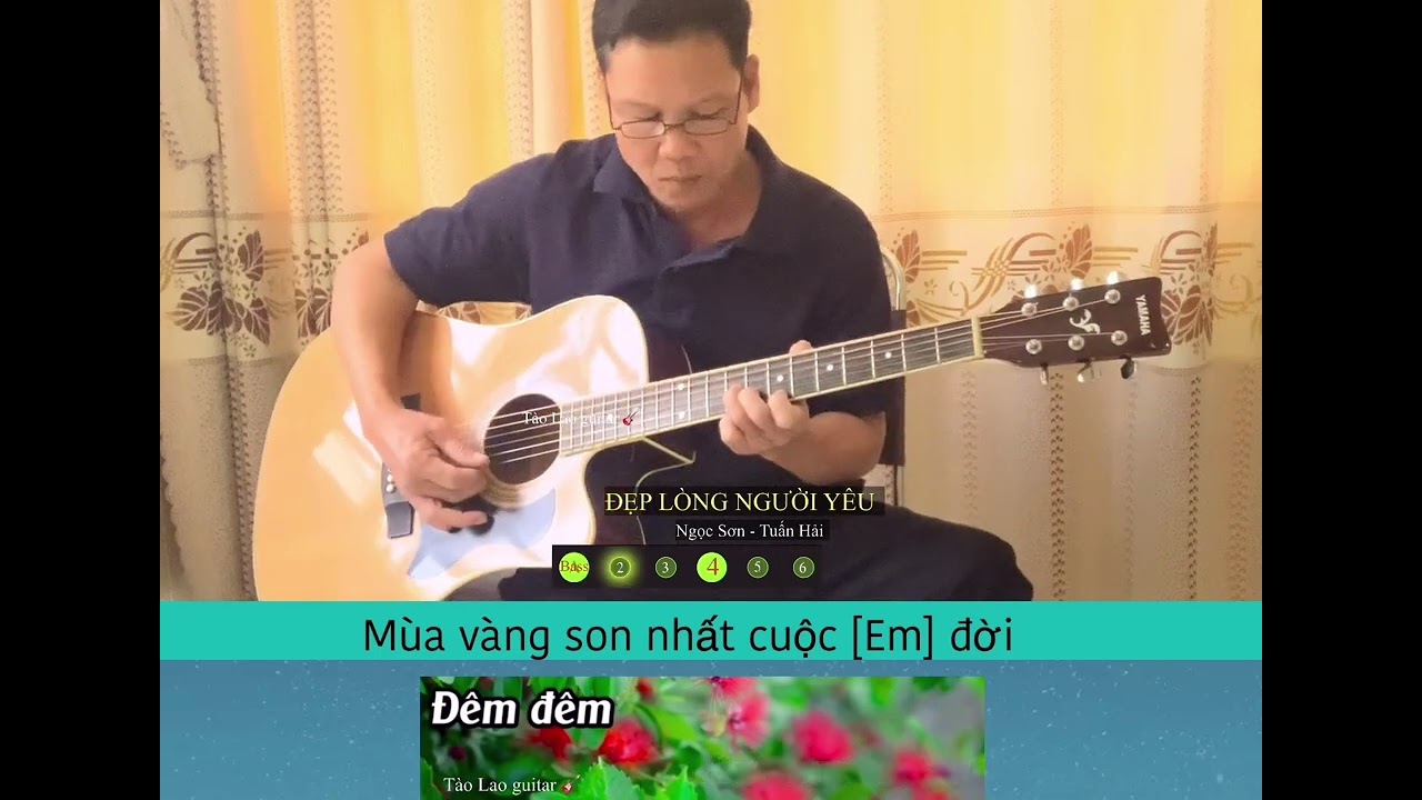 Đẹp lòng người yêu. Tỉa nốt guitar trên karaoke 