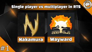 Single Player vs Multiplayer in Real Time Strategy Games