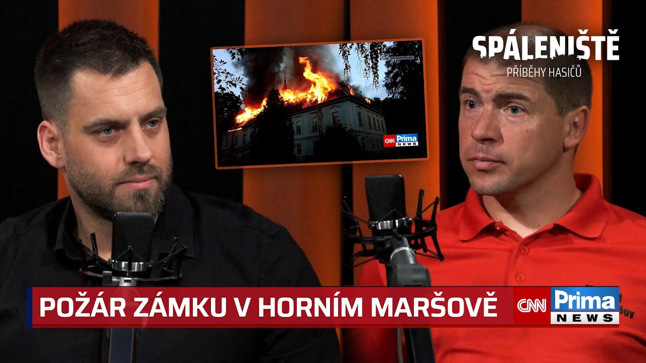 SPÁLENIŠTĚ: Požár zámku v Horním Maršově. Hasiči neměli plány, život jim zachránilo nečekané zdržení
