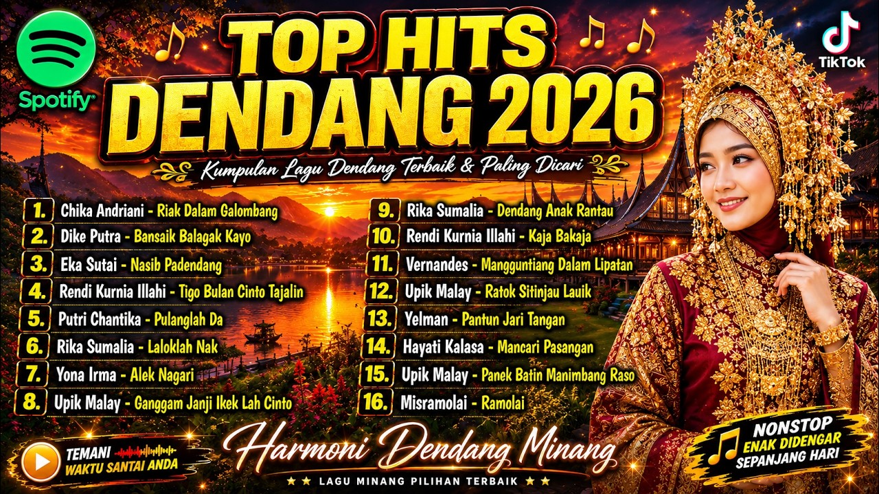 TOP HITS DENDANG 2026 - Kumpulan Lagu Dendang Minang Pilihan Terbaik Enak Didengar Sepanjang Hari