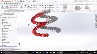 How to make 3D Helix in SolidWorks by using intersection curve
