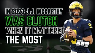 How Clutch Is J.J. McCarthy Breaking Down 3rd & Long Throws