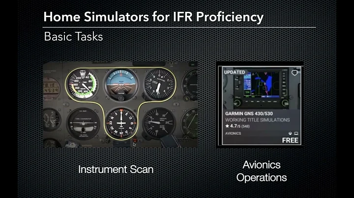 Instrument flying - basic tasks to practice in a home flight simulator (webinar video tip)