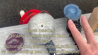 How to remove dock rash or fender rubs