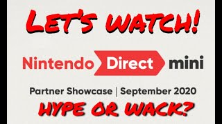 TheRealHNIC - Nintendo Direct Mini: Partner Showcase REACTION | September 2020