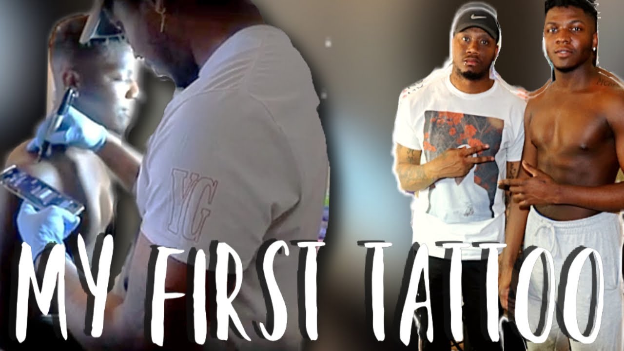 I GOT MY FIRST TATTOO !!! 💉😮😬🤦🏾‍♂️😱 - YouTube