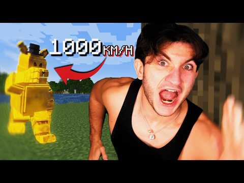 FREDBEAR IN MINECRAFT! (He won't stop chasing me)