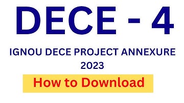 dece annexure in hindi pdf kaise Download kare | dece project annexure
