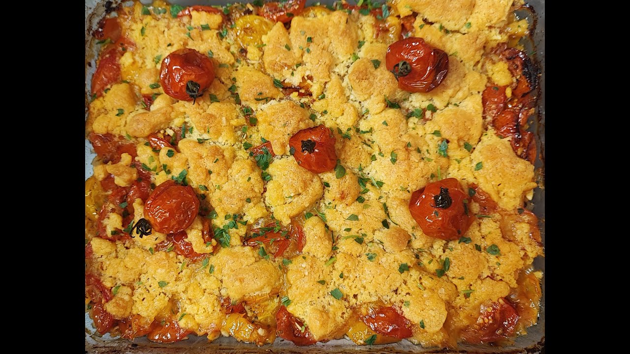 crumble de tomates cerise