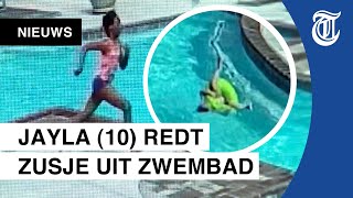 Meisje Redt 3-Jarig Zusje Van Verdrinkingsdood
