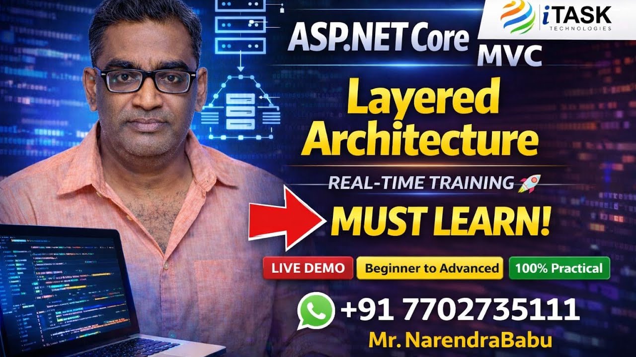 👉 Learn ASP.NET Core MVC Layered Architecture in 1 Video 🚀 (Real-Time ...