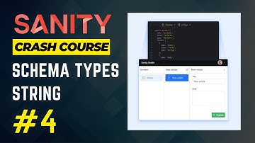 Creating a Schema type String in sanity.io | Headless CMS #4